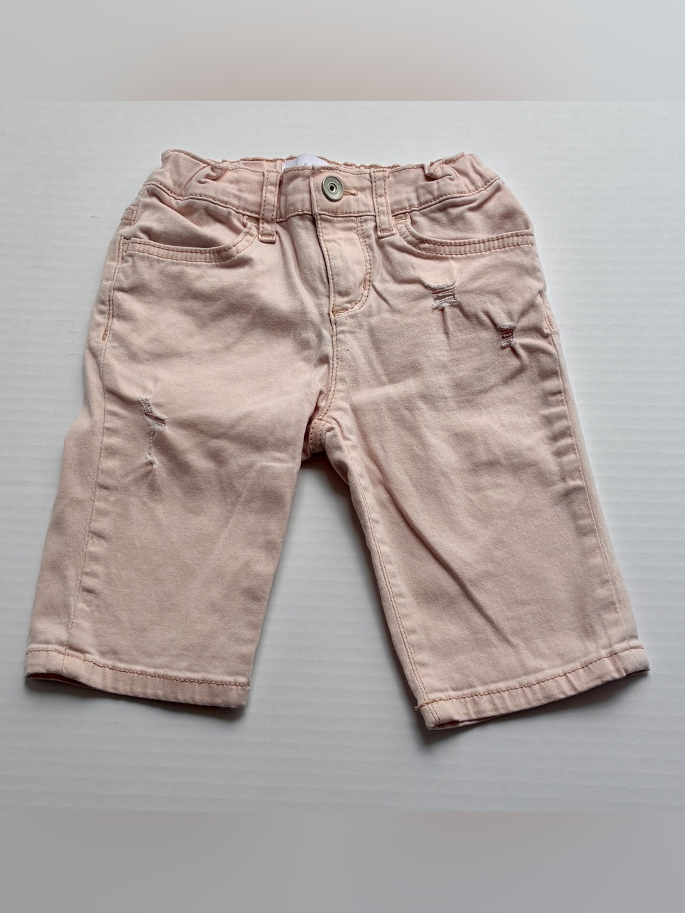 Place Pale Pink Girls' Distressed Knit Shorts